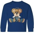 thumbnail image 3 of Inktastic Male CNA Teddy Bear Long Sleeve Youth T-Shirt, 3 of 5