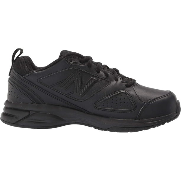 New Balance Men s MX623v3 Casual Comfort Training Shoe Black Leather 14 4E US Walmart