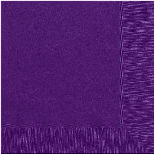 Paper Cocktail Napkins, 5 in, Dark Purple, 20ct - Walmart.com - Walmart.com