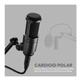 thumbnail image 2 of Micrófono de condensador para estudio Audio-Technica AT2020 con accesorios, 2 of 9