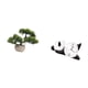 thumbnail image 5 of Reloj De Pared Con Forma De Panda Bonsái, Planta Artificial, Decoración Moderna Y Adorable Para El Hogar. Colección De árboles Artificiales Para Centros De Mesa En La Sala De Estar., 5 of 8
