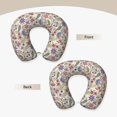 thumbnail image 3 of Gaeub Paisley Flowers Print Memory Foam Travel Pillow,U-Shaped Neck Pillow,Head Neck Support Airplane Pillow,Flight Pillow for Traveling,Car,Home,Office,Washable Cover, 3 of 8