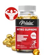Nitro Supreme - Support Energy & Endurance Boost, Men's Health, Testosterone Booster - 120 Capsules