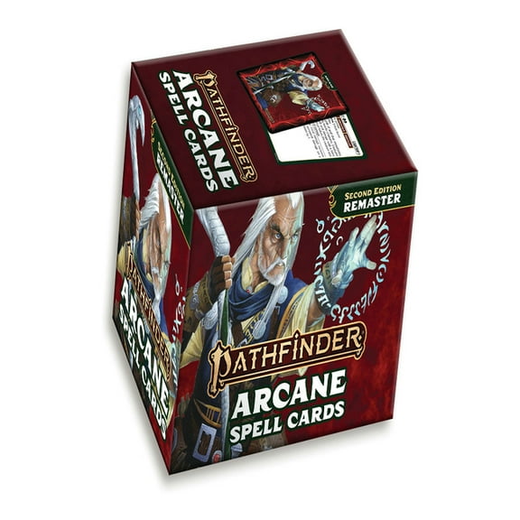 Pathfinder Arcane Spell Cards (Remastered) (P2), (Hardcover)