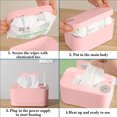 thumbnail image 6 of Smart USB Wet Wipe Warmer, 55-65掳C Adjustable Thermostat for Baby & Facial Wipes, Portable Desktop Heater Dispenser for Car, Home, Office, Large Capacity Holds Up to 120 Wipes, 6 of 6