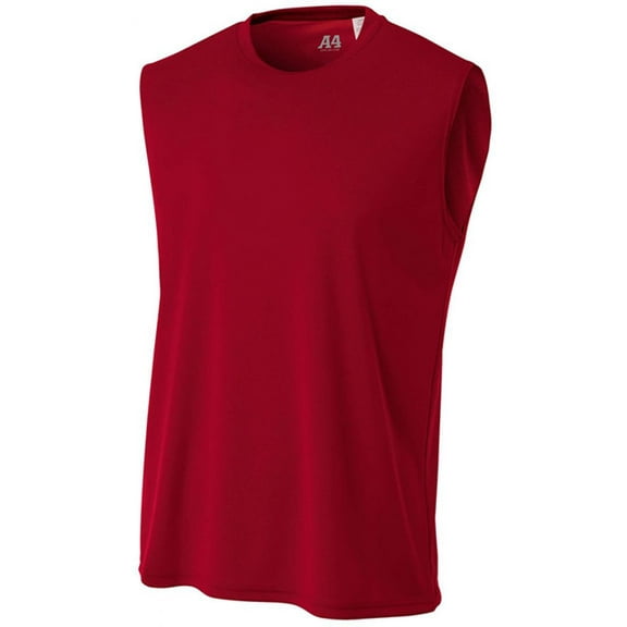 A4 Men's Cooling Performance Muscle Shirt CARDINAL SM