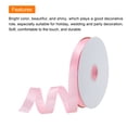 thumbnail image 3 of Unique Bargains 5/8 Inch 25 Yard Satin Ribbon Grosgrain Thin Solid Silk Wedding Bouquet Ribbon for Gift Wrapping Pale Pink, 3 of 7