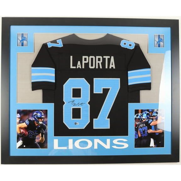Sam La Porta Autographed Signed Custom Framed Jersey Display (Beckett)