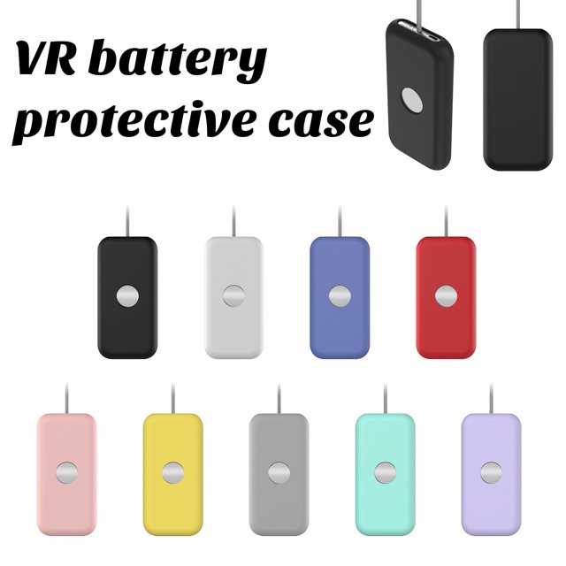SUSUchens - Funda protectora de batería de silicona de alta dureza, resistente a arañazos y a impactos, para gafas de realidad virtual (VR) Vision Pro, color verde menta