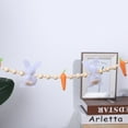 thumbnail image 6 of 2/1pcs Easter Rabbit Carrot Beads Garlands Wood Easter Banner Rabbits Easter Hanging Garland For Wall Fireplace Shelf Mantle Display Indoor Outdoor Easter Decoration For Home Party Supplies, 6 of 10