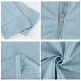 thumbnail image 6 of Hearthz Men UPF 50+ UV Protection Jackets Full Zip Sun Protection Quick Dry Long Sleeve Sun Protection Fishing Shirts Zip Pockets Blue L, 6 of 9