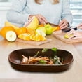 thumbnail image 6 of deevoka Wood Serving Tray Durable Dried Fruit Plate for Dresser Bathroom Dining Room 22cm, 6 of 9