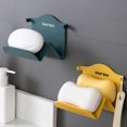 thumbnail image 6 of WRISTBIQUE 3pcs Soap Dish Wall Mount Soap Rack For Bathroom Nail Drain Rack Compact, 6 of 8