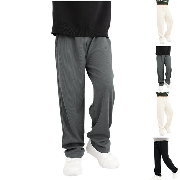 Swuxness Toddler Casual Pants, Kids Fall Long Pants, Fashionable Boys Children Pants Straight Pants Children Casual Outwear Pants Black, 6-7 Years