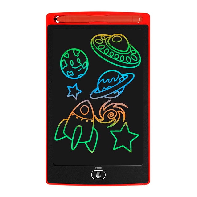 Pizarrón Mágico Interactivo Digital LCD 8.5 Para Dibujar Y Escribir Con Pluma Color Rojo