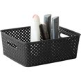 thumbnail image 3 of Simplify's Medium Resin Wicker Storage Bin, 3 of 3