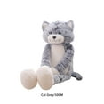thumbnail image 3 of Ounissouiy juguete de peluche de 50cm, muñeco de gato encantador de simulación de peluche, juguetes suaves para dormir para niños, Animales de peluche y juguetes de peluche Gris 50cm, 3 of 6