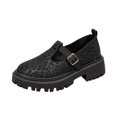 thumbnail image 3 of Willtoo Women's Mary Jane Shoes Round Toe Retro Chunky Flats Platform Lug Sole Buckle Strap Casual Fashion Walking Shoes, 3 of 6