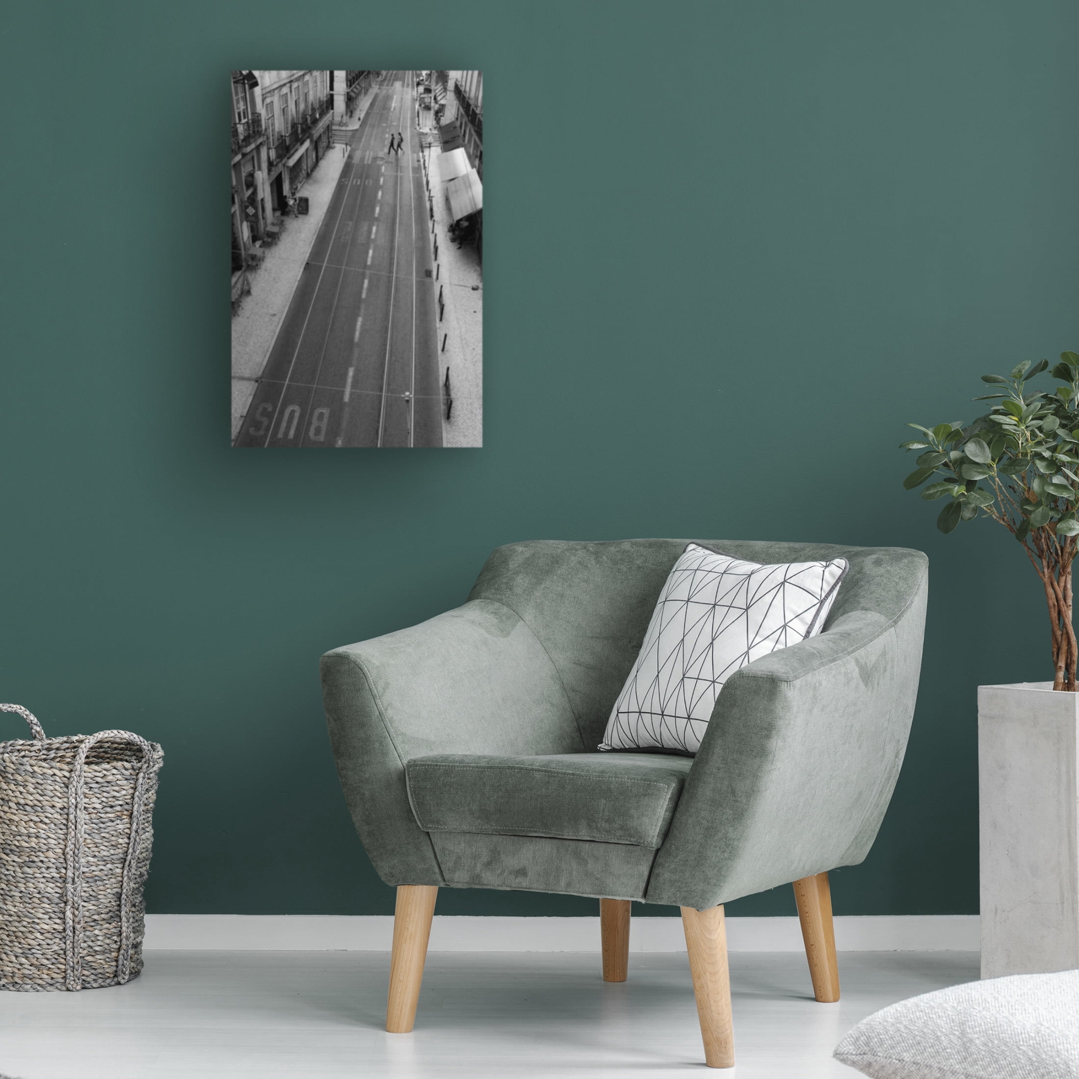 Trademark Fine Art Fernando Coelho Black and White Train Canvas Wall Art