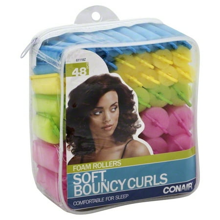 Conair Soft Bouncy Curls Foam Rollers 48 Count Conair Soft Bouncy Curls Foam Rollers 48 Count