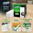 thumbnail image 3 of Swiffer Sweep + Mop, Dry Pads Refill, Floor Cleaner, Cleaning Cloths, Heavy Duty, Unscented, 10 Count, 3 of 11