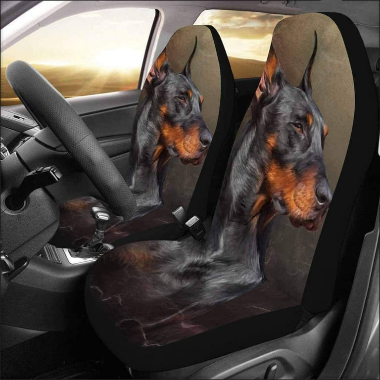 Doberman Car Seat Cover (Set of 2) Doberman Car Seat Cover (Set of 2)