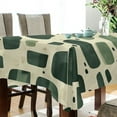 thumbnail image 4 of Yayeee Tablecloths for Rectangular Tables 54 x 54 inch Party Table Cover, Green Geometric, 4 of 6