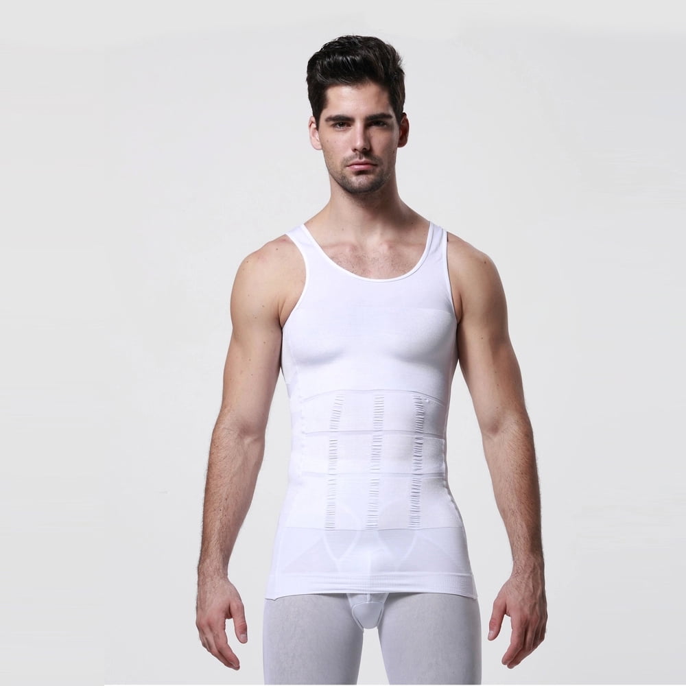 Men's Body Shaper For Men Slimming Shirt Tummy Waist Vest lose Weight ...