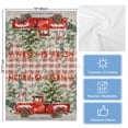 thumbnail image 5 of Red Christmas Kitchen Towels Set of 3, Water Absorbent Dish Towel, Red Truck Xmas Tree Snowflake Decorative Hand Towels - Quick Drying Cloth for Cooking Baking, 18x28 Inch, 5 of 8