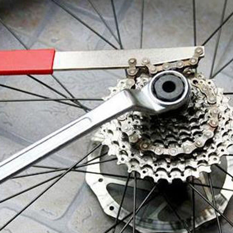 Details about   Bicycle Cassette Freewheel Chain Wrench Sprocket Lock Remover Tool Kit Bike 