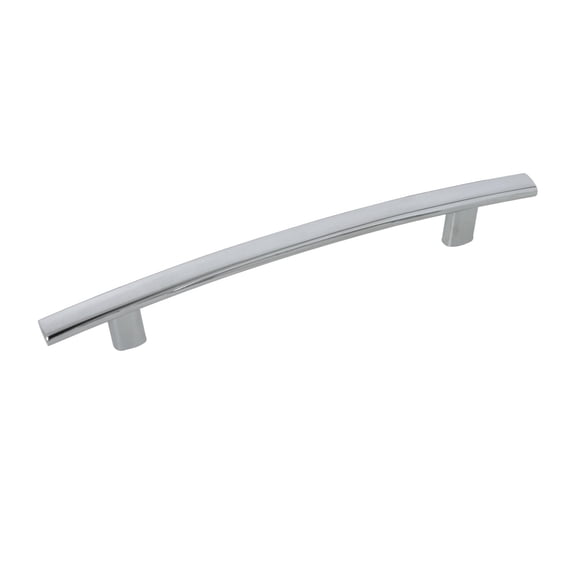Utopia Alley 10pcs Centura Pull Handle - Decorative Cabinet Drop Pull Handles- Vintage Cabinet Hardware with Hand Finished Polished Chrome - Metal Drawer Pull Handle, 5.0" Center to Center