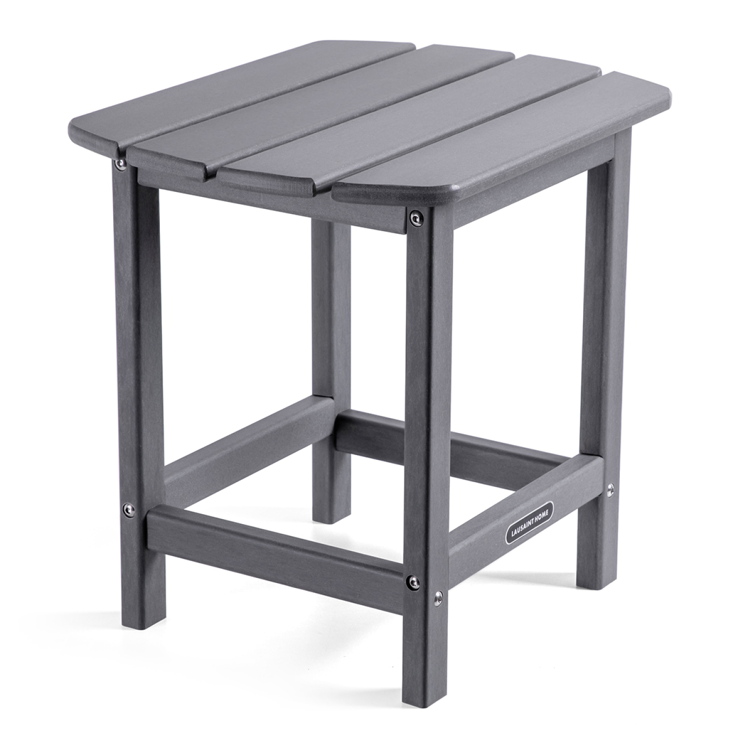 Clearance! Rectangle Adirondack Outdoor Side Table,18 Inches Chairside Tea Tables with Storage Shelf,Weather Resistant Outdoor End Table for Patio,Pool,Yard - image 1 of 7