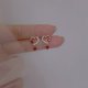 thumbnail image 4 of Pendientes corazón Gemshadow para mujer TUNC Sencillez, 4 of 5