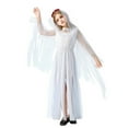 thumbnail image 4 of FEIFLY Child's Halloween Dark Gothic Long Dresses Gown Party Halloween Outfits Solid Color Festival Clothing, 4 of 7