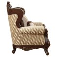 thumbnail image 4 of ACME Chaise Wingback en Tissu Shalisa avec Jambe Queen Anne en Noyer, 4 of 8