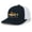 Navy/White, variant on Freshwater Fish Collection Perch Fishing Mens Embroidered Mesh Back Trucker Hat Baseball Cap, Black/Black
