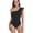 F-758Black, variant on ZHOGXU Women's One Piece Swimsuit One Shoulder Solid Color Ruffles Elegant Comfortable Slim Fit Swimwear For Outdoor Water Sports And Beach,Black,L