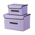 thumbnail image 1 of Panxico Boîte de Rangement Textile Maison Pliable Vêtements Divers Boîte de Rangement Portable avec Couvercle Boîte de Rangement Pliable, 1 of 7