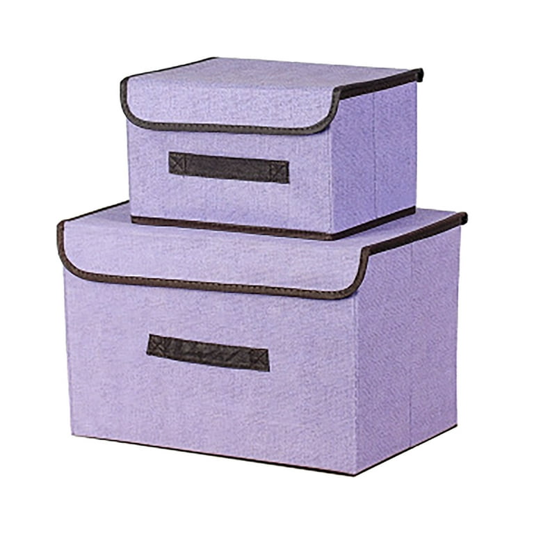 mnjin storage box foldable clothing sundries portable storage box
