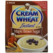 Angle View: Cream Of Wheat Instant Maple Brown Sugar 3 Pack (3 Boxes)