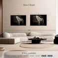thumbnail image 4 of Elephant Stock The Lone Wolf Wall Art - Horizontal Canvas Wall Art - Living Room Wall Decor - Animal Canvas - Black And Gray Decor - 51" x 34", 4 of 8