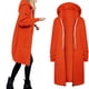 thumbnail image 2 of Abrigos y chaquetas casuales con capucha de manga larga para mujer, abrigos holgados de manga larga con abertura frontal, abrigos sólidos con cremallera, blusas con bolsillos, abrigos para mujer, 2 of 6