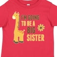 thumbnail image 4 of Inktastic I'm Going to Be a Big Sister Giraffe Girls Toddler T-Shirt, 4 of 5