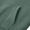 thumbnail image 6 of Bosfbaoi Men's Quarter Zip Ribbed Sweatshirts Stand Collar Kangaroo Pocket Long Sleeve Casual Pullover Tops, 6 of 7