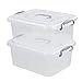thumbnail image 3 of Nesmilers 2 Packs Storage Bin with Lid, 8 Liter Plastic Box Set, 3 of 4