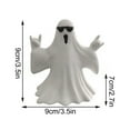 thumbnail image 6 of AUHomi Halloween Ghost Figurine - Spooky Resin Ghost Statue, Cute Finger Ghost Ornament, Perfect for Indoor & Porch Halloween Decor (Ghost with Pumpkin), 6 of 7