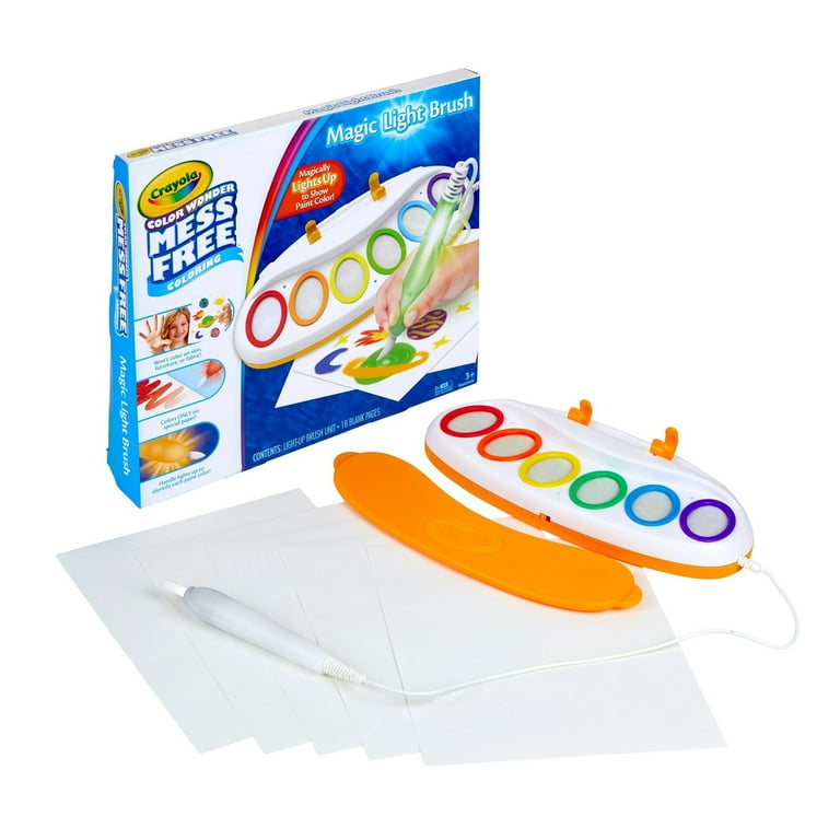 Crayola Color Wonder Magic Light Brush Washable Paint Art Set