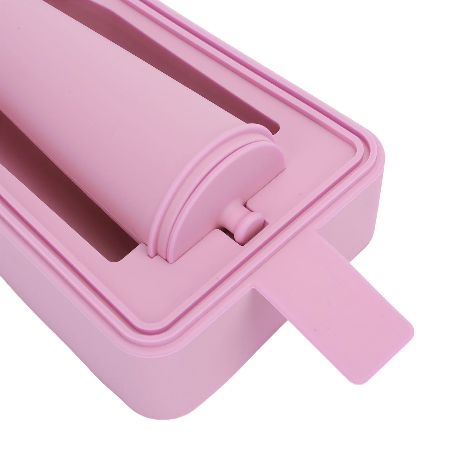 Rupoun Ice Cube Form Integrated Multifunctional Silicone Whiskey Cocktail Ice Maker Tray for Juice Coffee Cold Drink Freezer Molding 30 Oz to 40 Oz Tumbler Pink (11.02 inches / 28 cm)