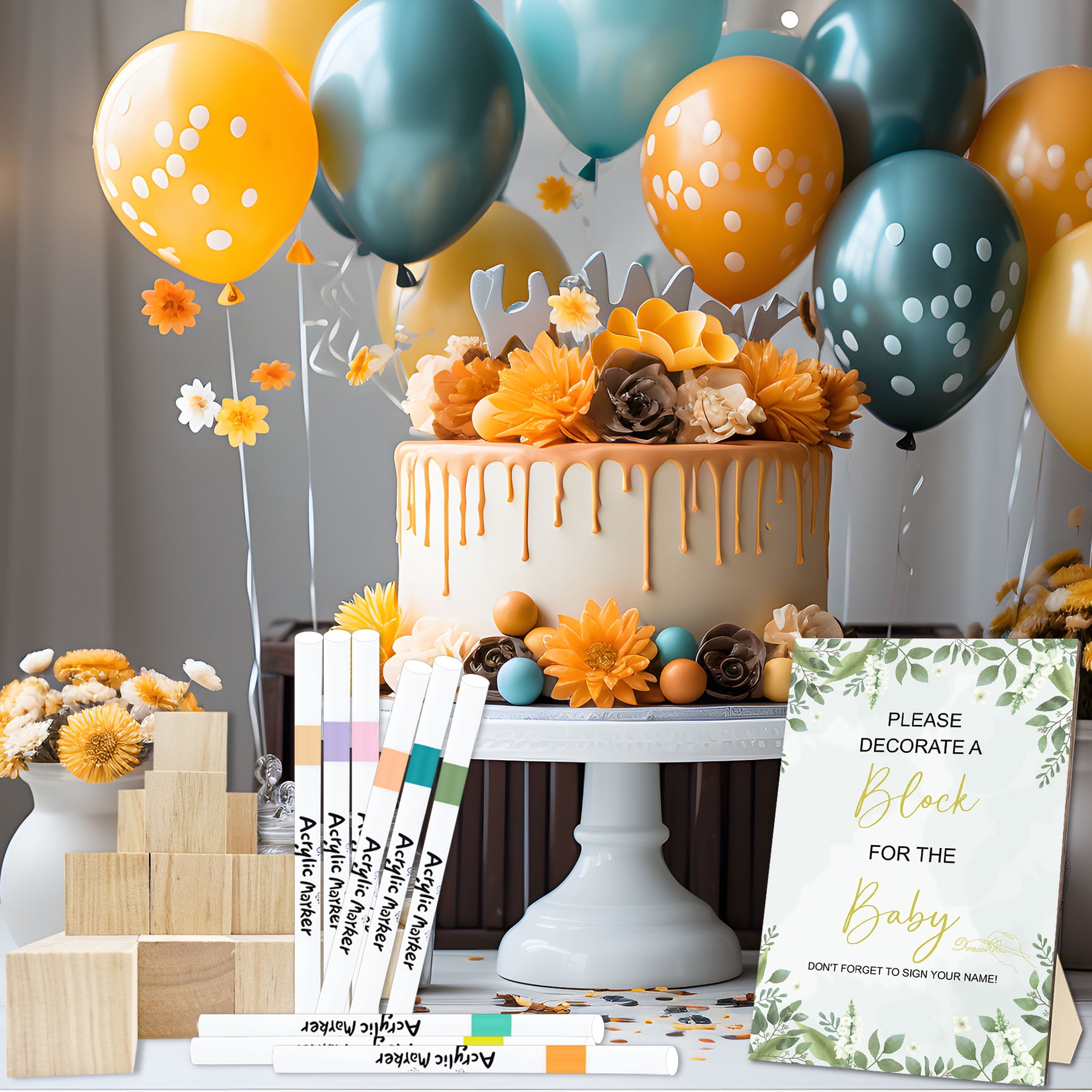 78 PCS Fun Baby Shower Games Sign Kit, Unique Baby Shower Ideas, Funniest Baby Shower Games Ever ，A Game Where You Can Draw to Your Heart's Content, Suitable for Baby Shower Games Boy and Girls