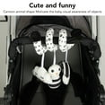 thumbnail image 3 of Juguete de Peluche en Espiral con Forma de Animal de Dibujos Animados para bebé 2 Tipos Asiento de Coche Blanco y Negro para Recién Nacido Juguete con Sonajeros Colgantes para ANGGREK  Otros, 3 of 8